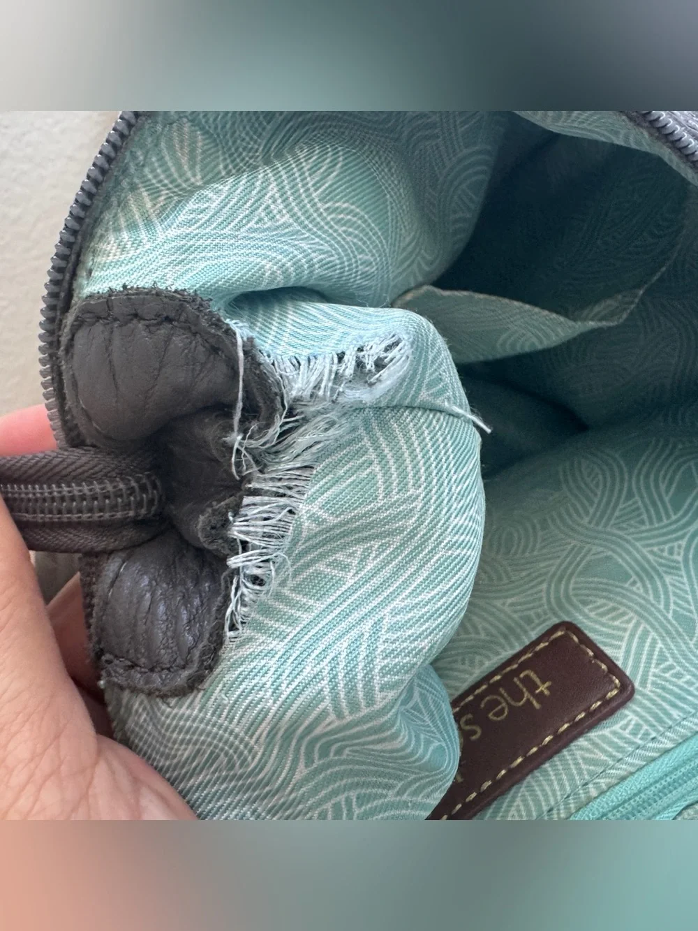The Sak Hobo Smoke Grey Pebbled Handbag
